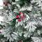 6.5ft. Unlit Real Touch™ Heavily Flocked Whittaker Spruce Full Artificial Christmas Tree with Frosted Red Berries